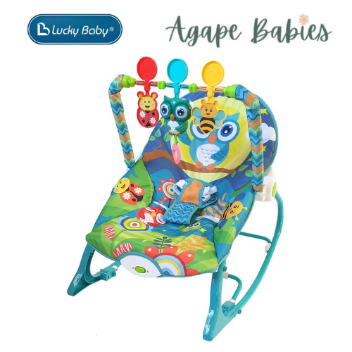 Lucky Baby Infant to Toddler Rocker (Vibration/Music) - Owl