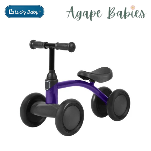 Lucky Baby Quattro™ 4 Wheel Balance Bike - Purple (18 mths-3 yr)