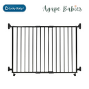 Lucky Baby Smart System SG-86 Extendable Gate On Wheel Without Step Over Bar - Black