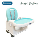 Lucky Baby Goodee Portable Booster Dining Chair W / Adjustable Tray - Blue