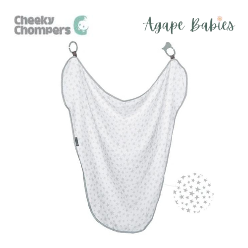 Cheeky Chompers MultiMuslin Silver Stars