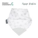 Cheeky Chompers Muslin Neckerchew Silver Stars