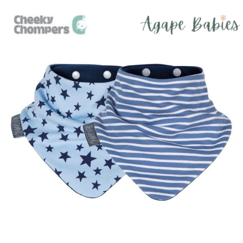 Cheeky Chompers Neckerbib Blue Stars & Stripes