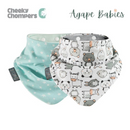Cheeky Chompers Neckerbib Panda Pals & Sage Stars