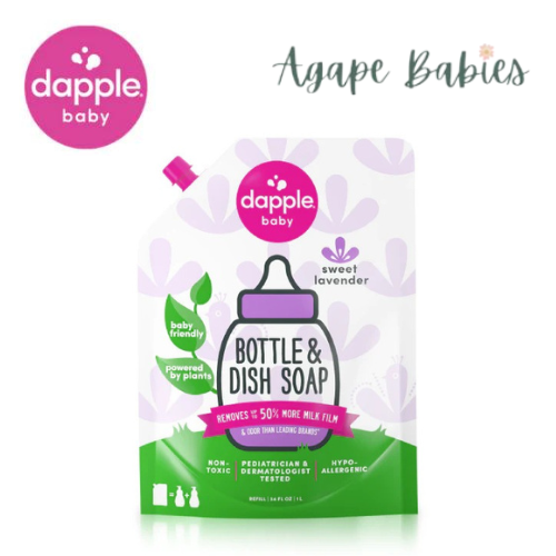 Dapple Baby Bottle & Dish Liquid Refill Pack Lavender 34oz