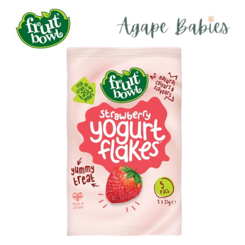 Fruit Bowl Yogurt Flakes - Strawberry (5x21g)  Exp: