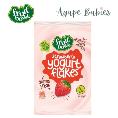 Fruit Bowl Yogurt Flakes- Strawberry, 5 x 18g Exp: 11/24