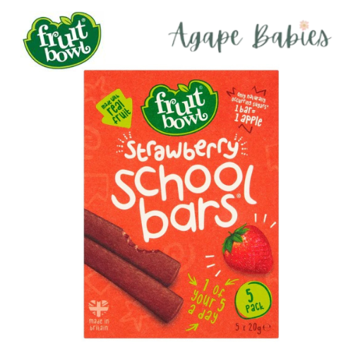 Fruit Bowl School Bars - Strawberry (5 x 20g) Exp: