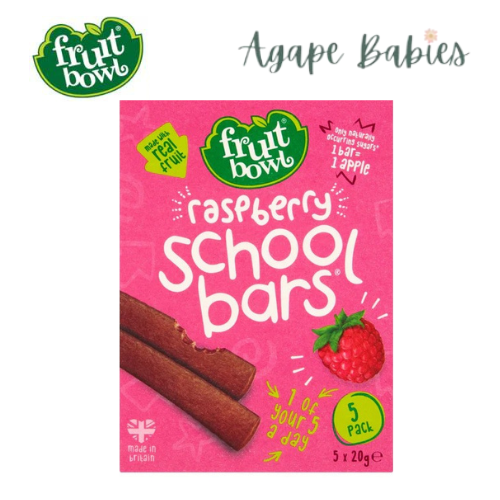 Fruit Bowl School Bars Raspberry (5 X 20)g