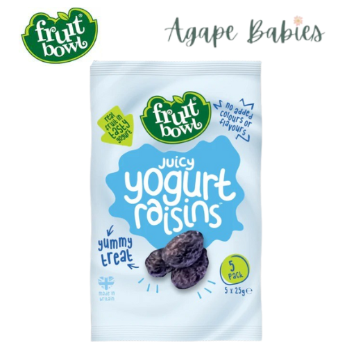 Fruit Bowl Yogurt Flakes - Raisins (5x25g)  Exp: