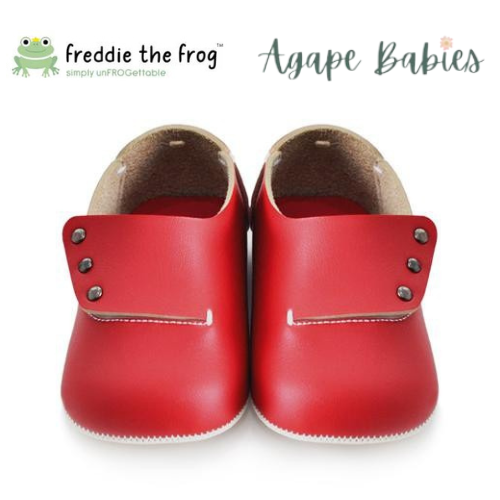 Freddie The Frog Pre Walker Shoes - Cherry Moccs
