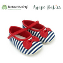 Freddie The Frog Pre Walker Shoes - Gwen Stripes Blue