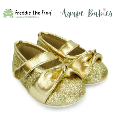 Freddie The Frog Pre Walker Shoes - Katie Sparkly Gold