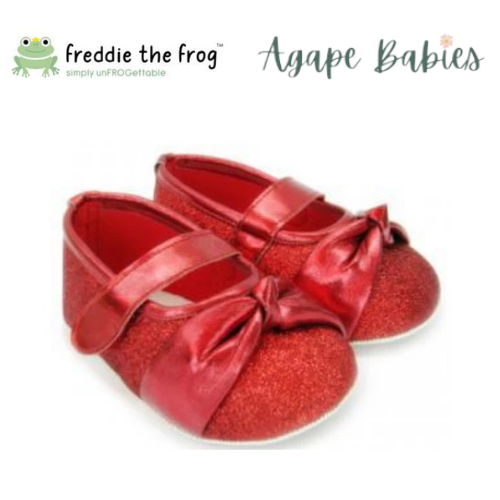 Freddie The Frog Pre Walker Shoes - Katie Sparkly Red