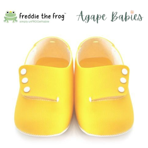 Freddie The Frog Pre Walker Shoes - Lemon Moccs