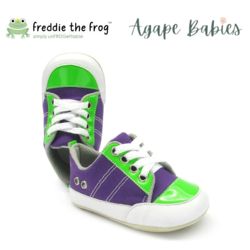Freddie The Frog Pre Walker Shoes - Lil' Plum