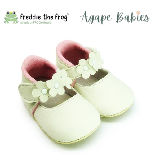 Freddie The Frog Pre Walker Shoes - Lily White