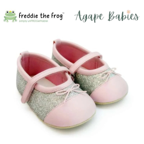 Freddie The Frog Pre Walker Shoes - Nicole Sparkly Silver