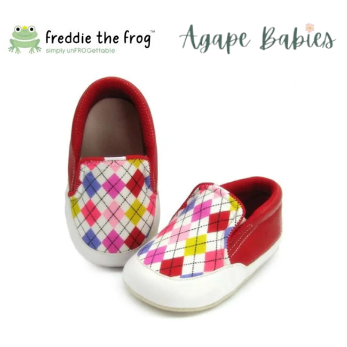 Freddie The Frog Pre Walker Shoes - Tony Argyle Red