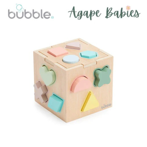 Bubble Wooden Shape Sorting Cube