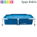 INTEX Square Frame Pet Pool Set with Filter Pump