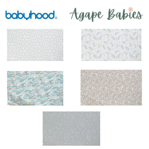 [2-Pack] Babyhood Amani Bebe - Jersey Cotton Standard Fitted Sheet - 5 Design