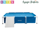 INTEX Rectangular Frame Pet Pool Set with Filter & Ramp