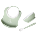 BabyBjorn Baby Feeding Set (1 Baby Bib, 1 Bowl And 1 Spoon) - 4 Colors