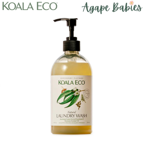 Koala Eco Natural Laundry Wash Lemon Scented Eucalyptus & Rosemary Essential Oil - 500ml