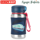 Skip Hop Spark Style Stainless Steel Straw Bottle - Train