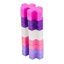 [2-Pack] PLUS-PLUS BIG Glitter Mix / 15 pcs Tube