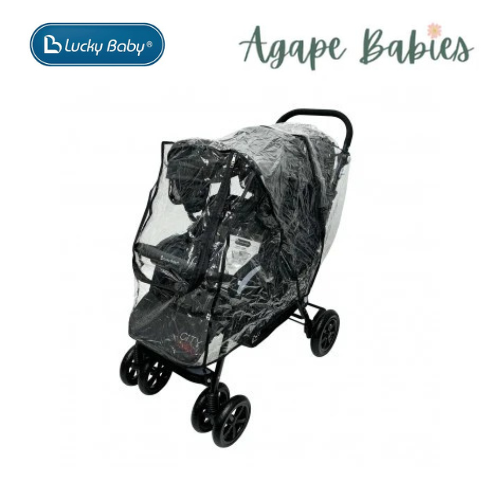 Lucky Baby Front & Back Twin Stroller Rain Cover