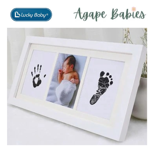 Lucky Baby Newborn Baby & Pet Photo Frame With Clay Mould Hand - 2 Print + 1 Photo