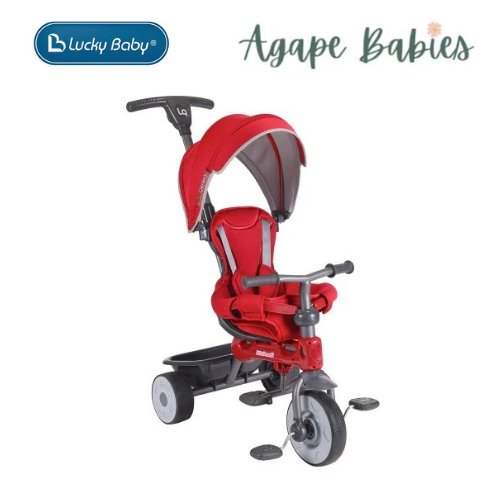 Lucky Baby Little General Classic 4 In 1 Tricycle - Red