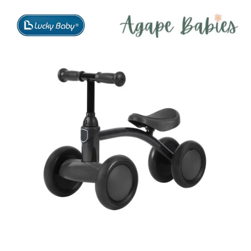 Lucky Baby Quattro™ 4 Wheel Balance Bike - Black (18 mths-3 yr)