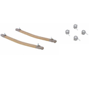 Tutti Bambini Cozee Sense Bedside Crib - Toasted Oak/Sand + Rocking Bar + CoZee Castors (Bundle pack)