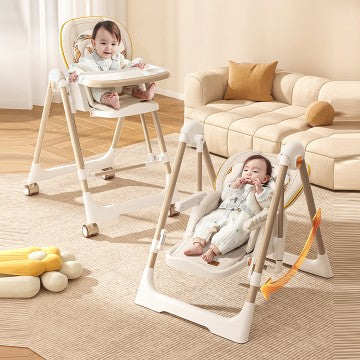 Lucky Baby Viner Swing & Highchair - Kaki