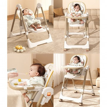 Lucky Baby Viner Swing & Highchair - Kaki