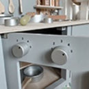 Jabadabado Kitchen With Pot & Pan Grey