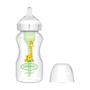 Dr Brown's 9oz/270 mL PP Wide-neck Anti-Colic Options+ Baby Bottle, w/ L2 Nipple, Giraffe, 1-Pack