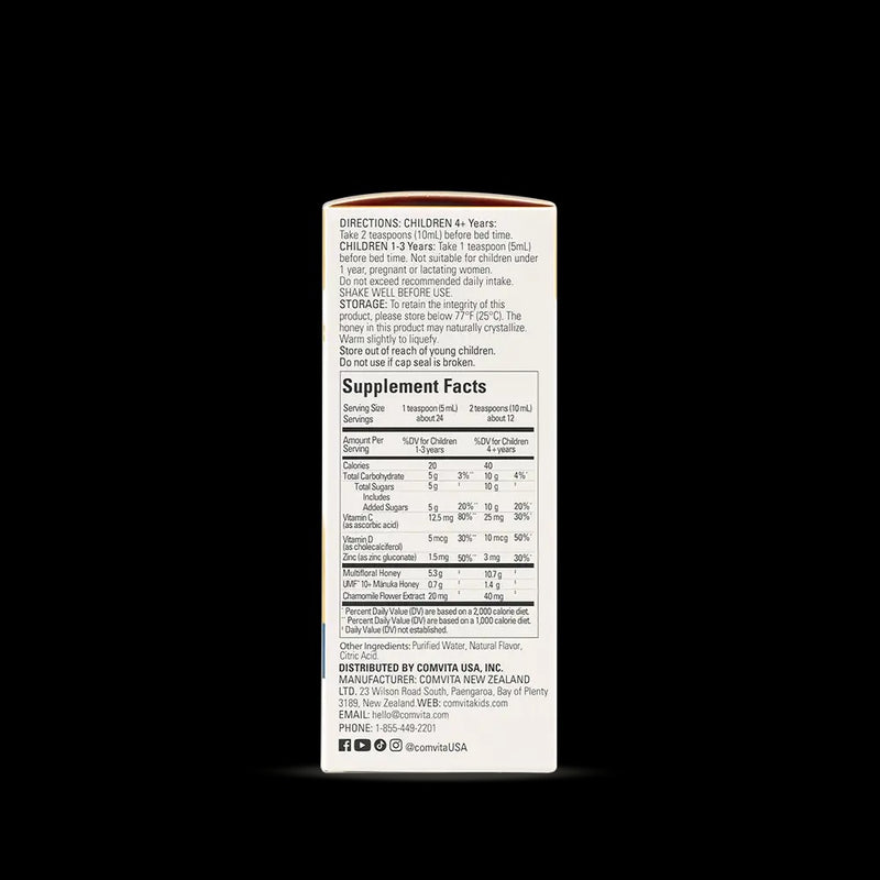 Comvita Kids Night-Time Soothing Syrup- Grape Flavour, 118 ml