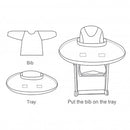 Lucky Baby Diner Tray Apron Bibs For High Chair - Green