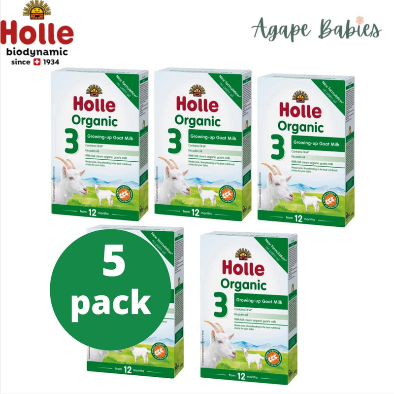 Holle Organic Goat Milk Growing Up Formula 3 with DHA  400g (from 12 mths) x 5 Packs Exp: 12/25