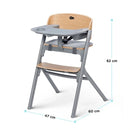 [1-Year Warranty] KinderKraft High Chair Livy - Wood