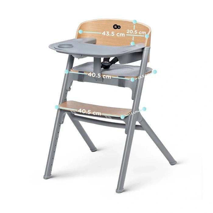 (ETA End July) KinderKraft High Chair Livy - Wood