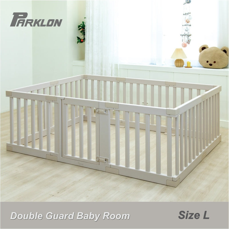 Parklon Double Guard Baby Fence Oatmeal Beige (L) Size: 2100 x 1400