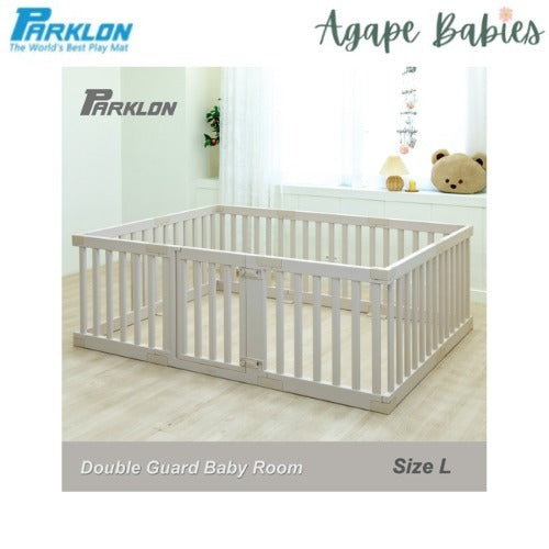 Parklon Double Guard Baby Fence Oatmeal Beige (L) Size: 2100 x 1400