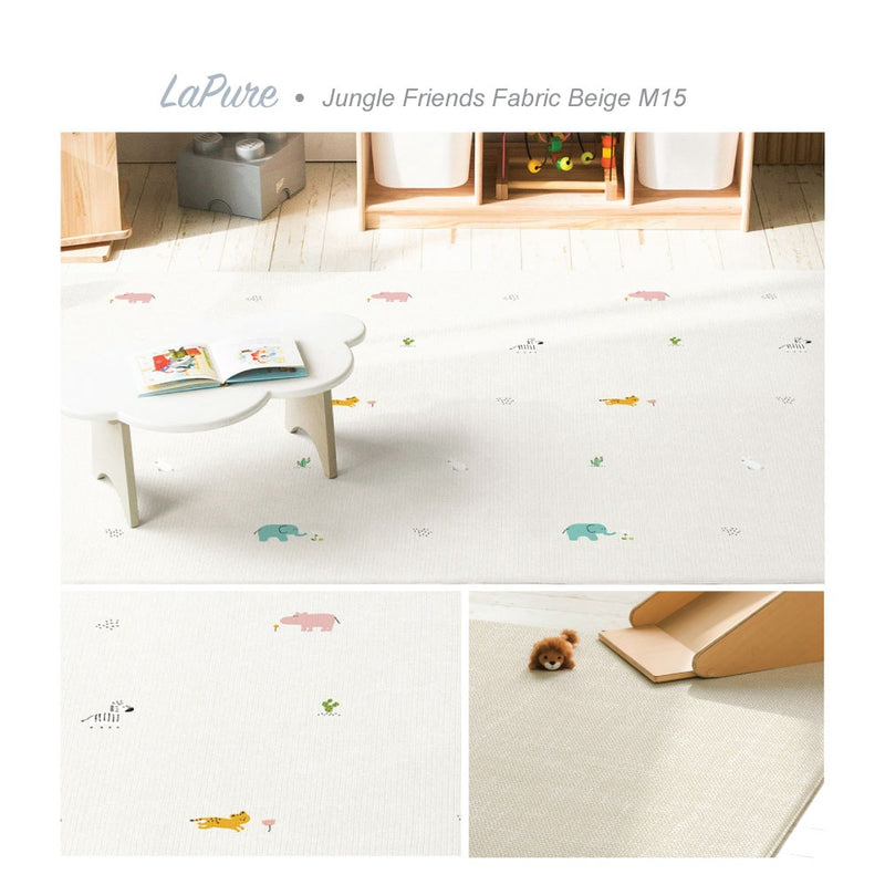 Parklon LaPure Jungle Friends Fabric Beige (M15) Size: 1900 x 1300 x 15mm