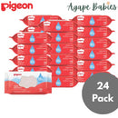 Pigeon Aqua Baby Wipes 70s With Fliptop CARTON (Pack Of 24 = Total 1680 Sheets) Exp: 2027