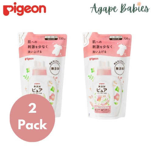 [2 Pack] Pigeon Baby Laundry Detergent Pure 720ml Refill (Made in Japan)